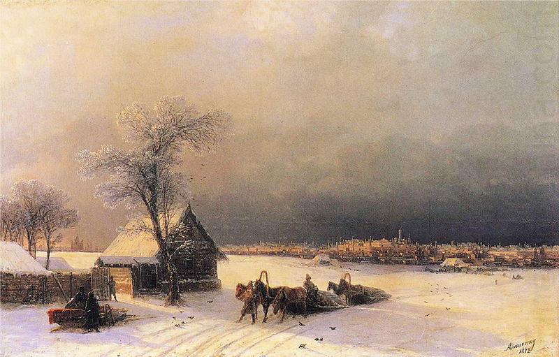 Ivan Aivazovsky Moscow in Winter from the Sparrow Hills china oil painting image